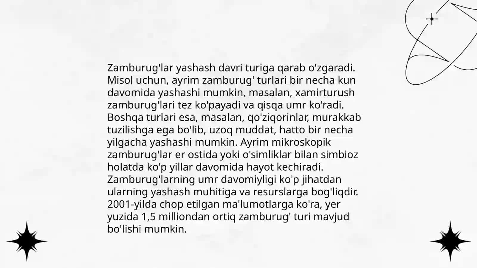 Zamburug'larning ko'payichi 4