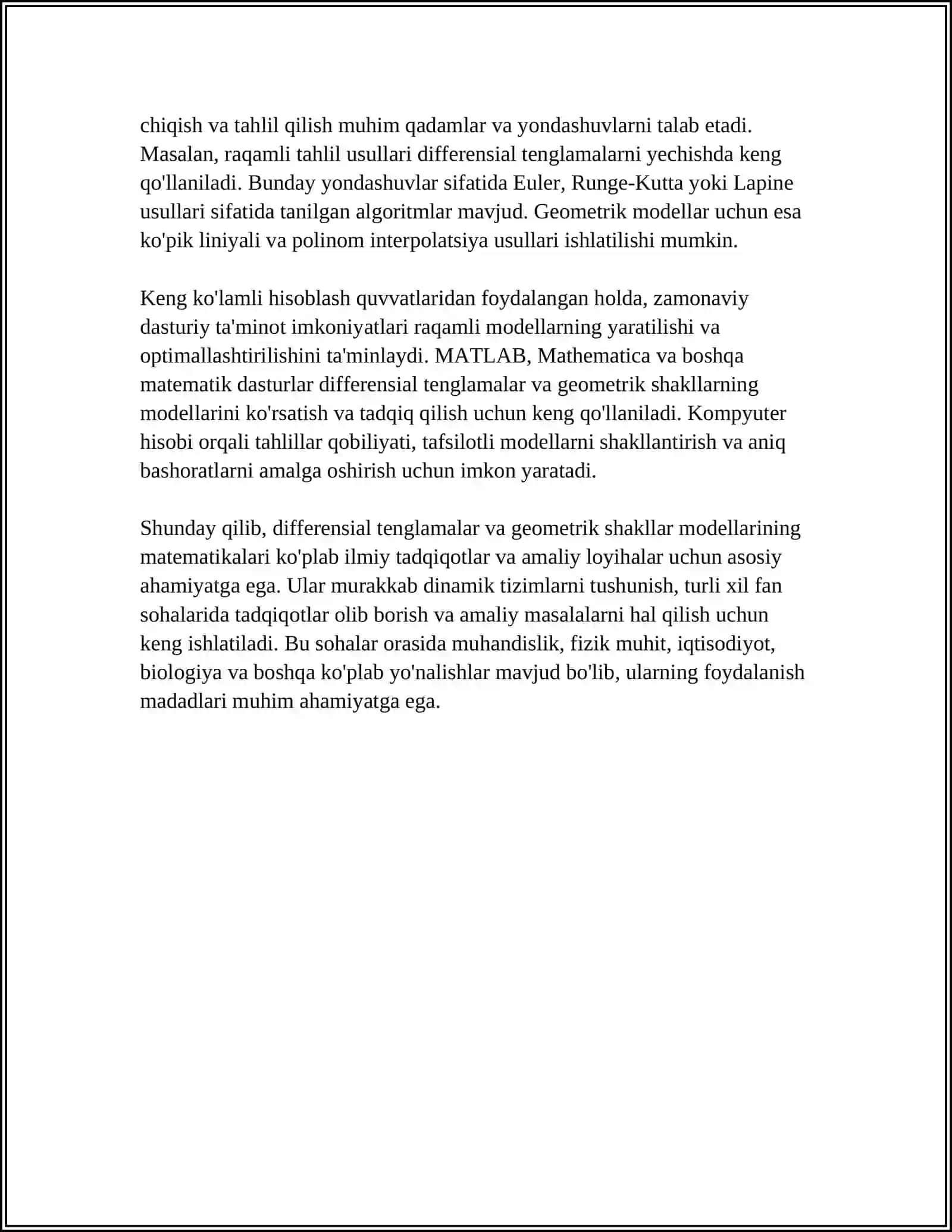 KOMPUTER GRAFIKASIDA DIFFERENSIAL HISOB TADBIQLARI 4