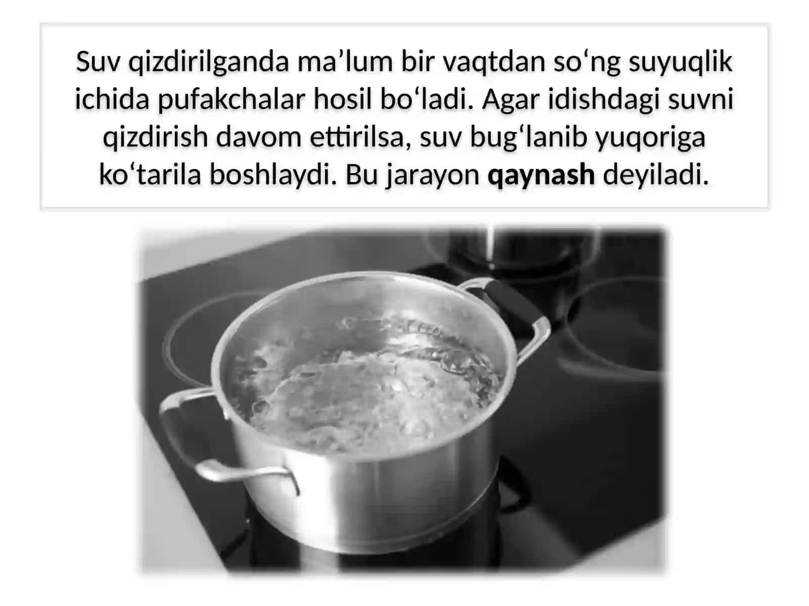 BUG'LANISH,QAYNASH VA KONDENSATSIYA 4