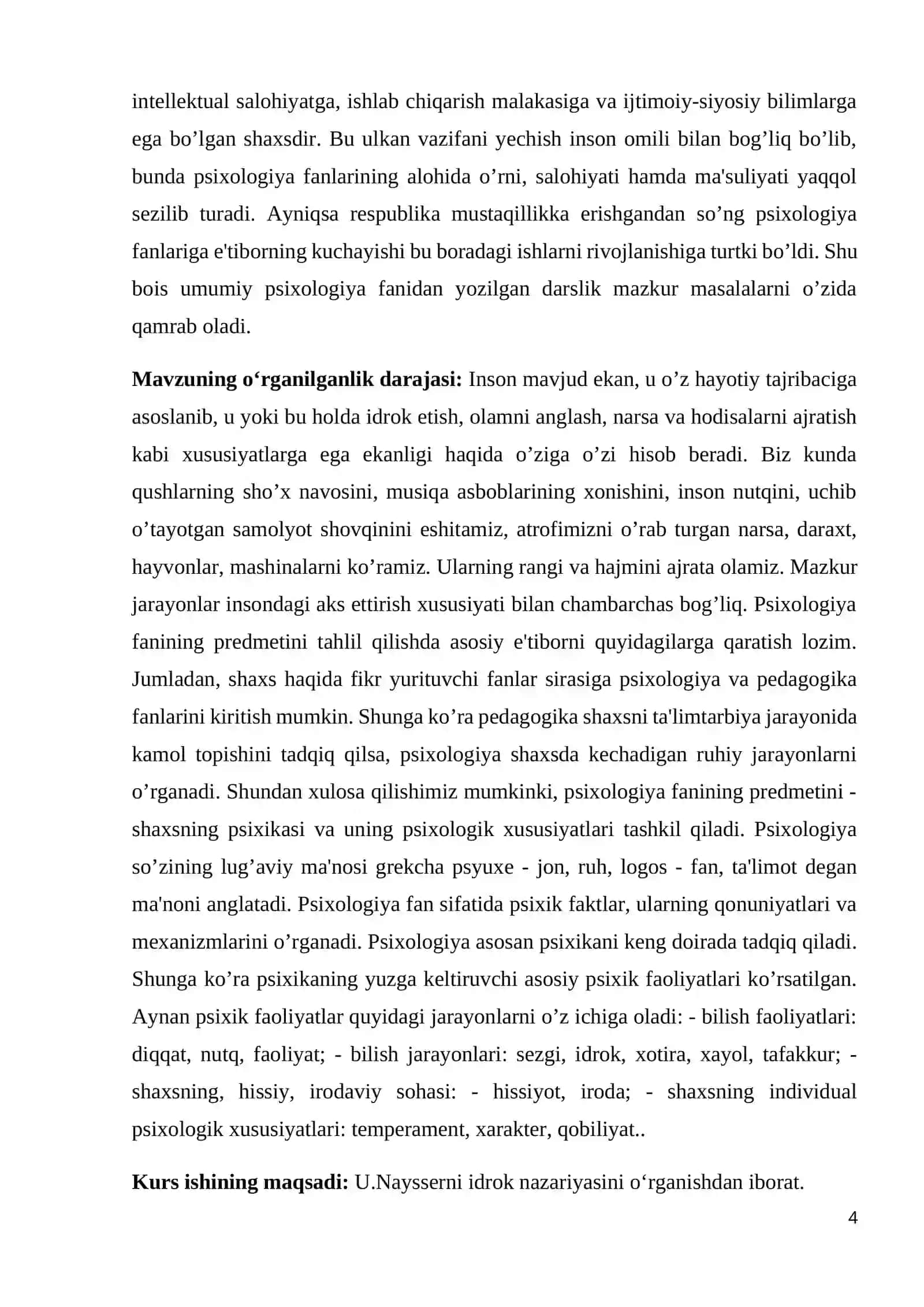 U Naysserning idrok nazariyasi 4