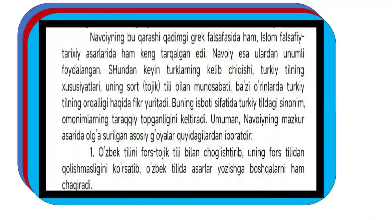 MUHOKAMAT UL LUG'ATAYIN ASARIDA MANODOSHLIK VA SHAKLDOSHLIK 4