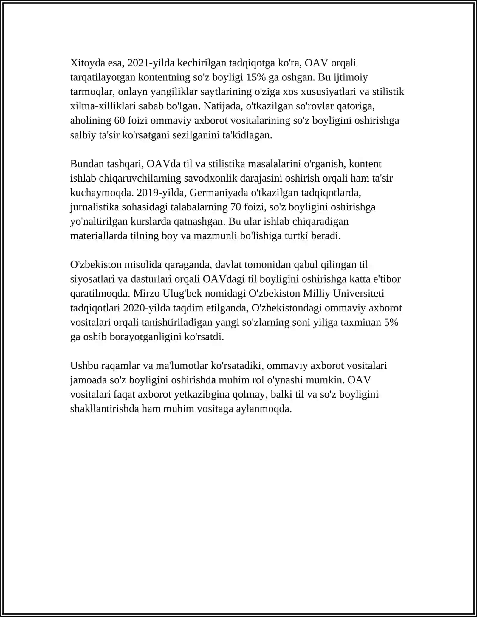VOCABULARY ACTIVITIES MAGAZINE ARTICLE 4
