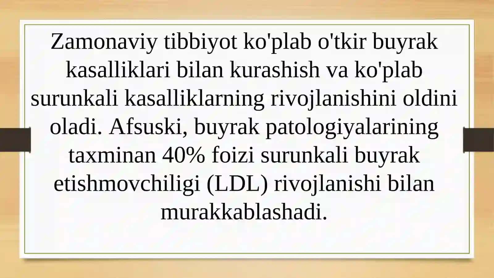 Surunkali buyrak etishmovchiligi 4