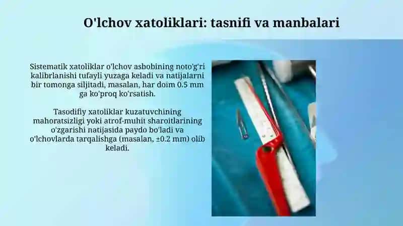 O'lchash asboblari va o'lchash xatoliklari 4