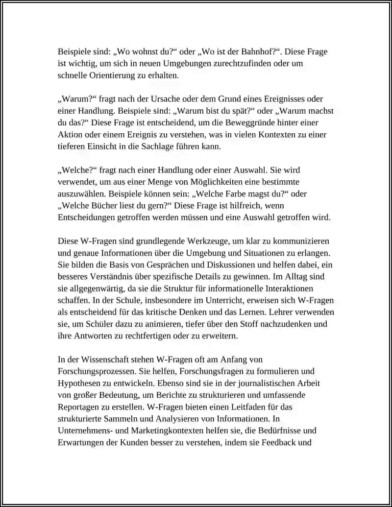 W-FRAGE 4