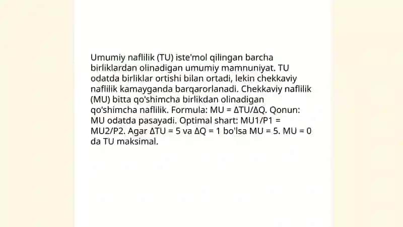 Iste'molchi xulqi nazariyasi 4