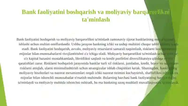 Tijorat banklarini ochish, faoliyatini yuritish va litsenziyalash 4
