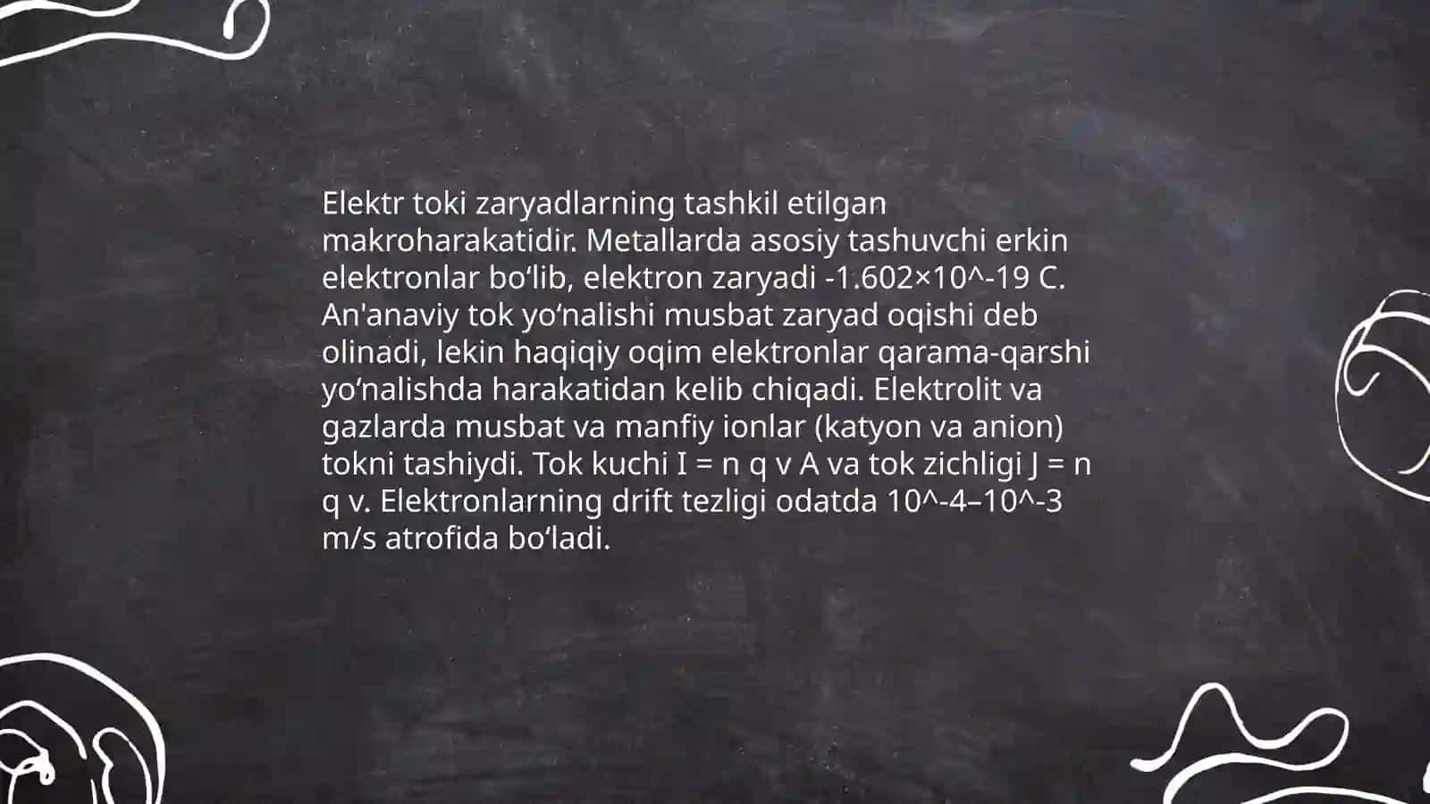 Elektr toki haqida tushuncha 4