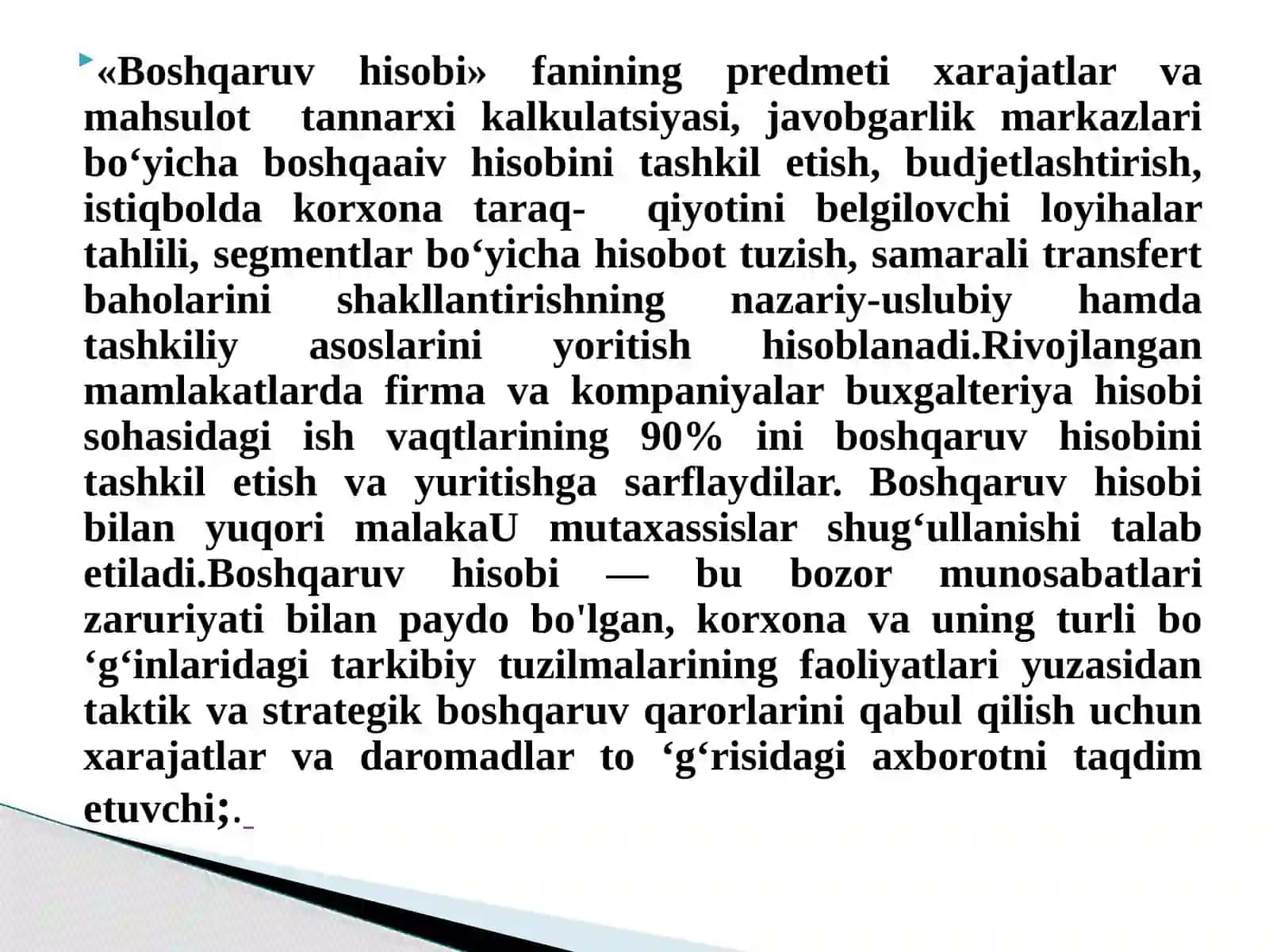 Boshqaruv hisobi 4
