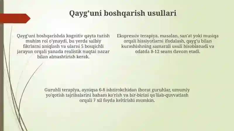 Yoʻqotish,bemorholatiningoʻzigaxosligi 4