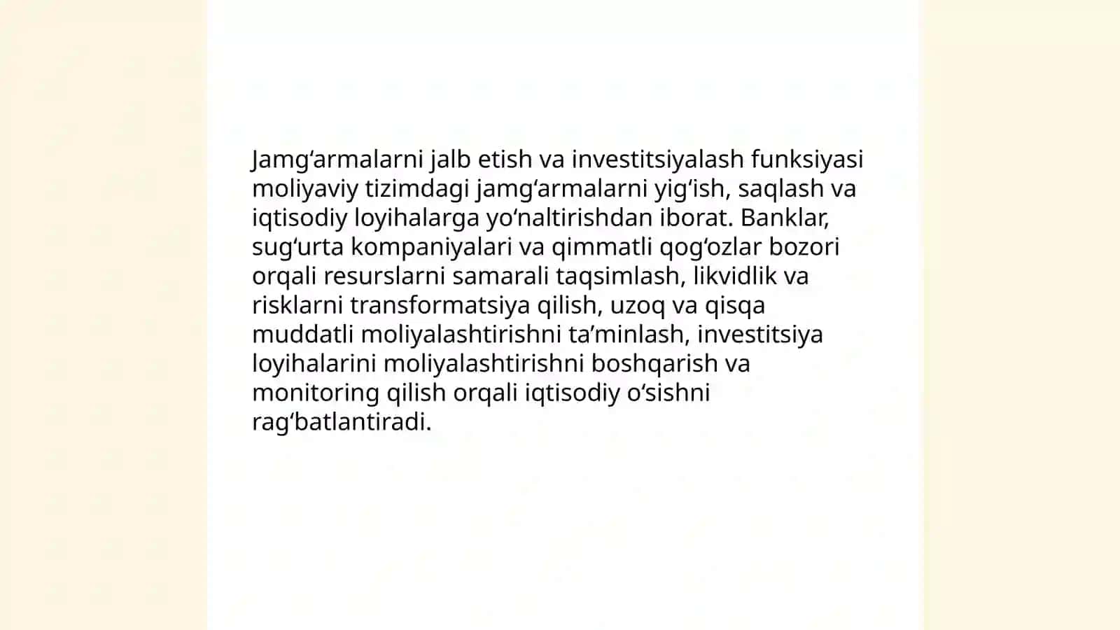 Moliyaviy tizim funksiyalari 4