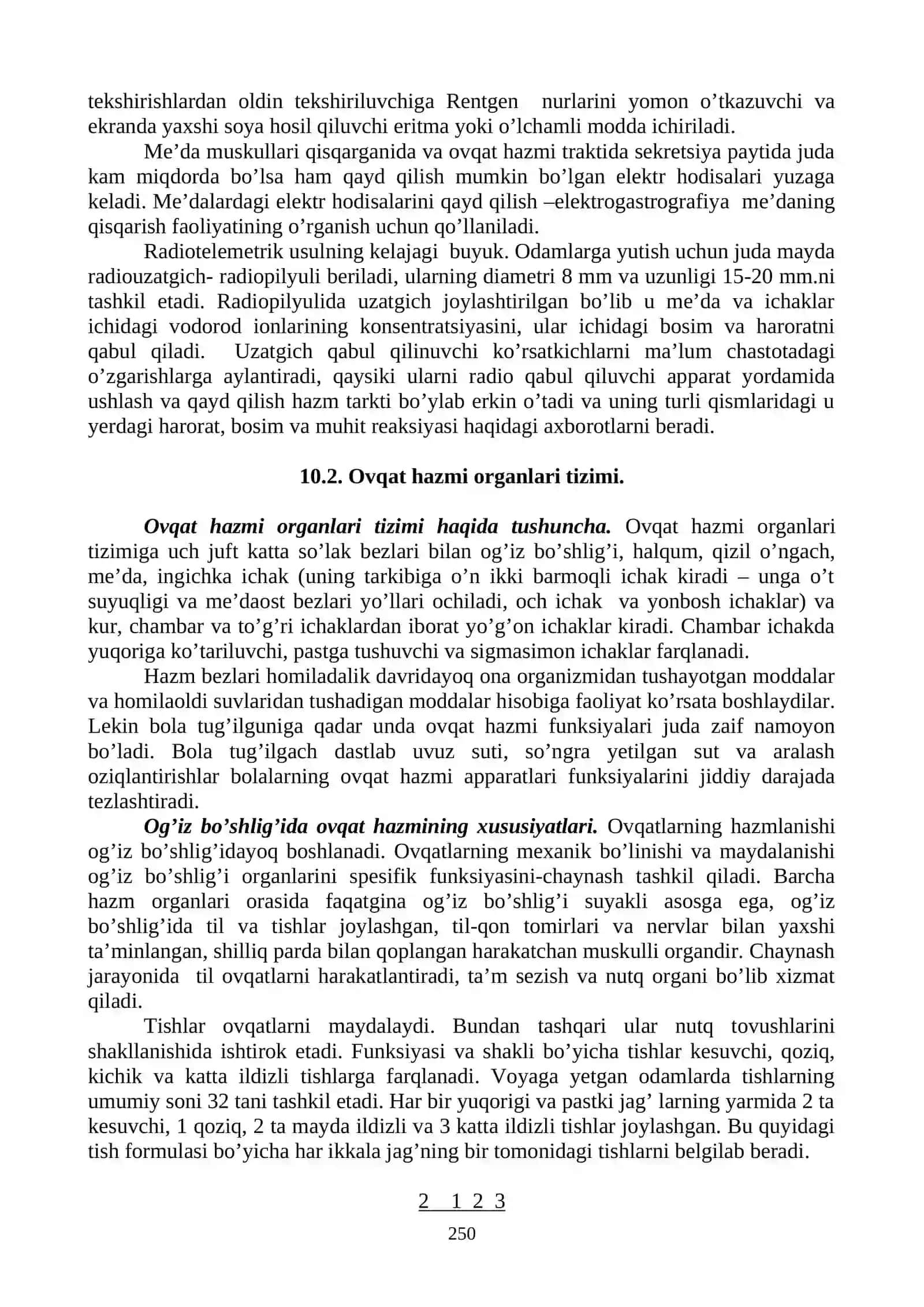 OVQAT HAZM BO’LISHINING YOSHGA OID XUSUSIYATLARI 4