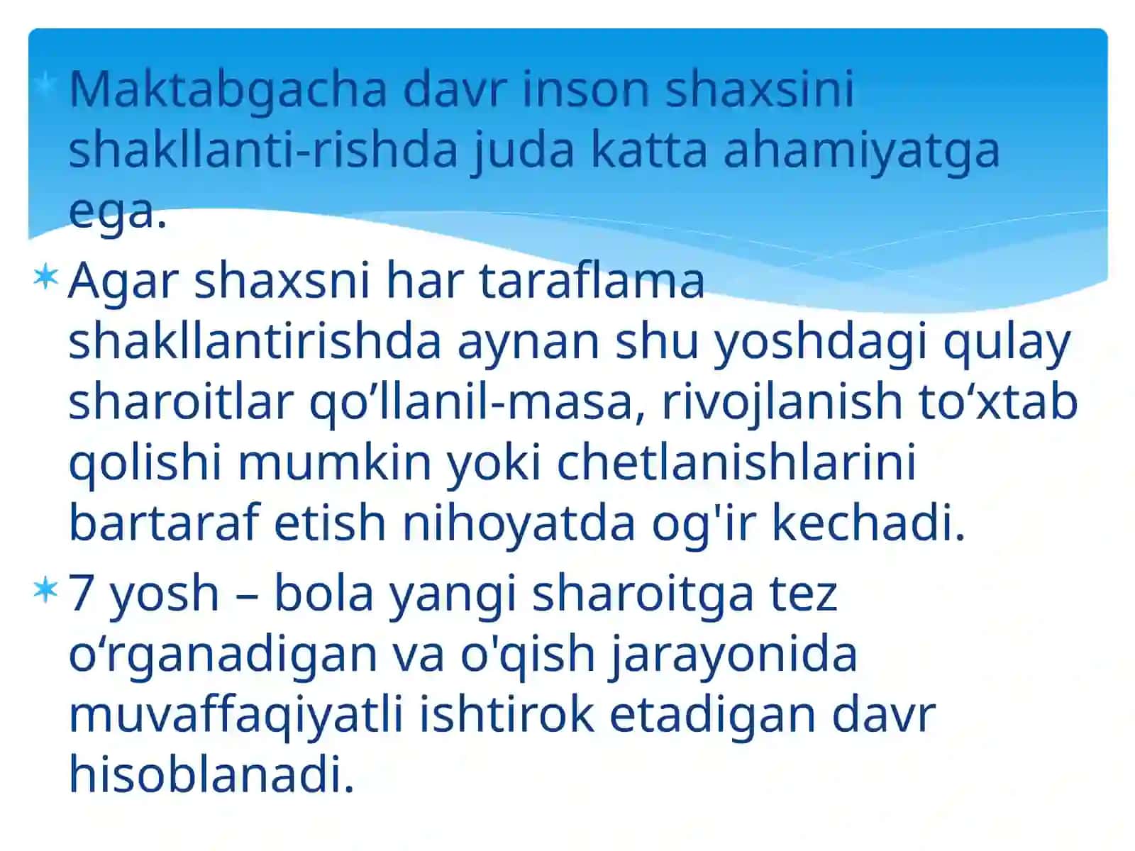 Bolalarni maktabga tayyorlash 4