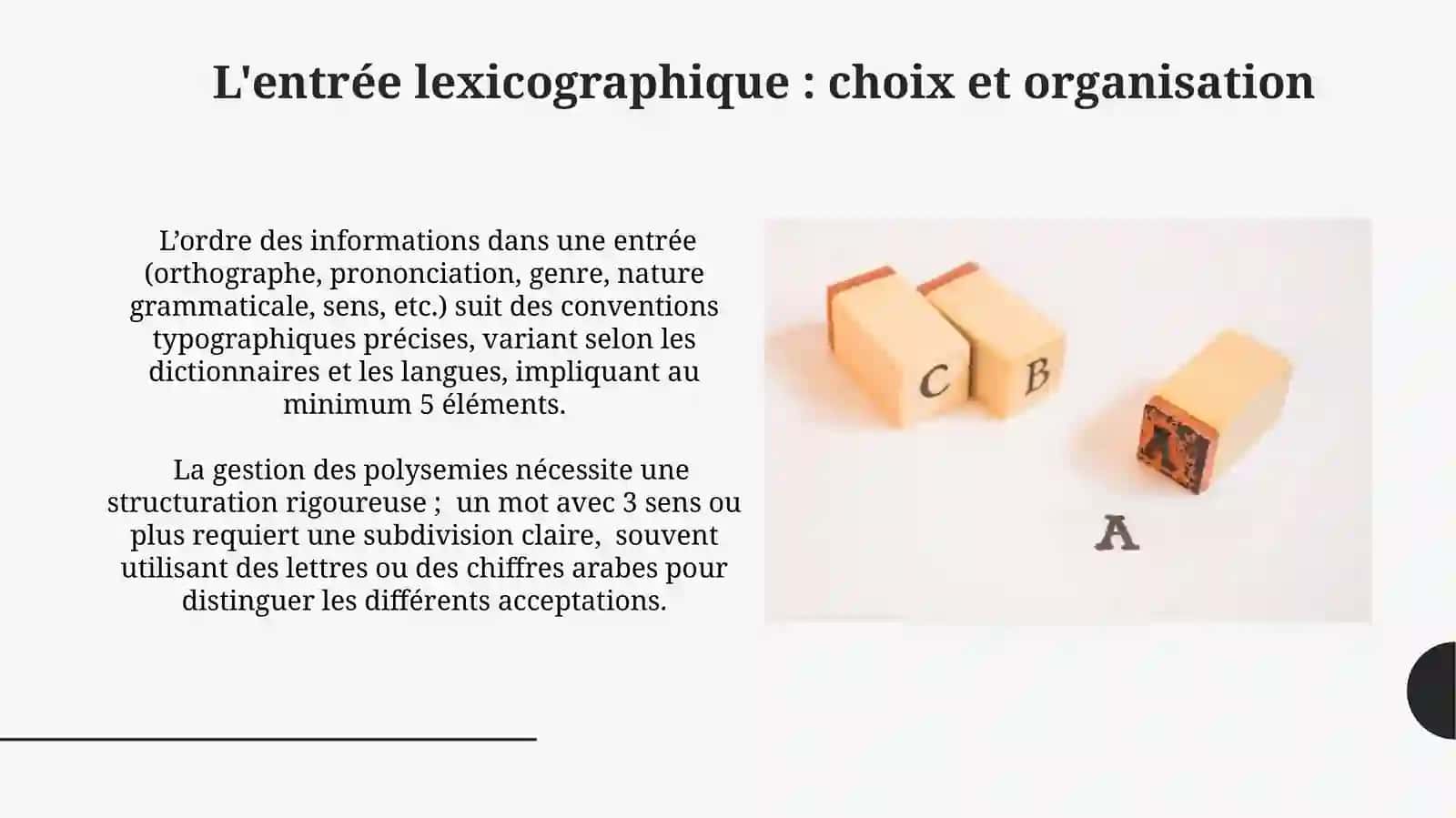 Lexicographie et structure 4