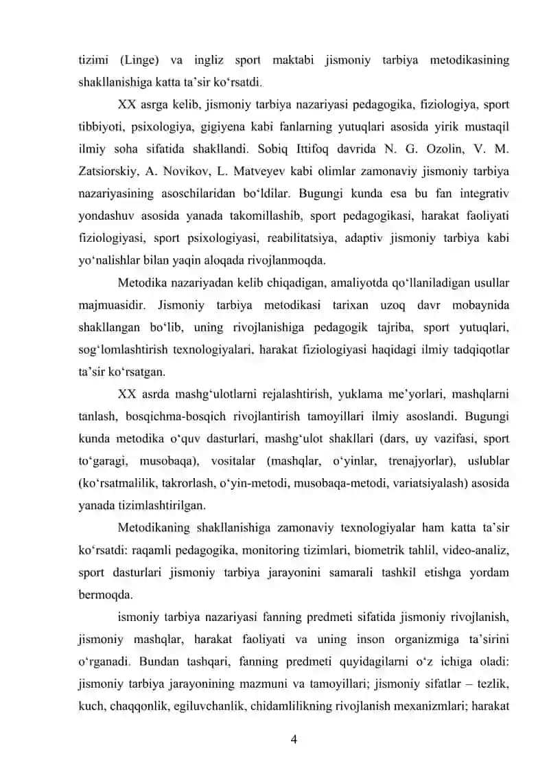 Jismoniy Tarbiya Nazariyasi va Metodikasi 4