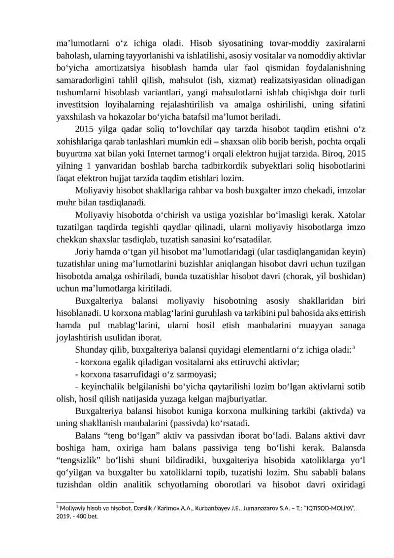 MOLIYAVIY HISOBOTLARNING TARKIBI 4
