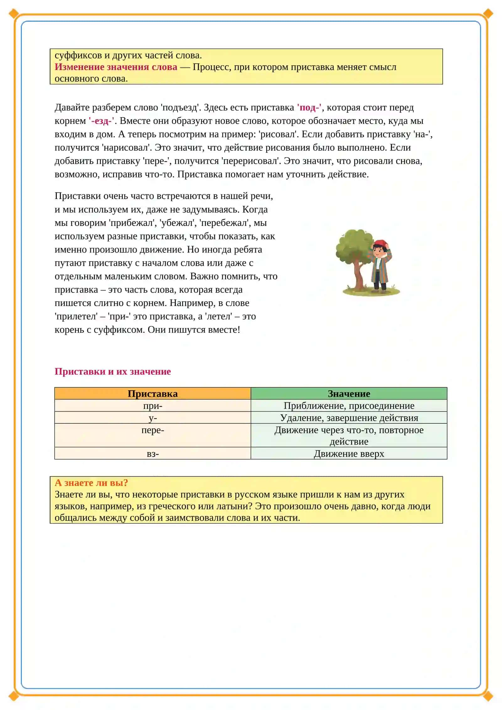 Lesson on Приставка 4