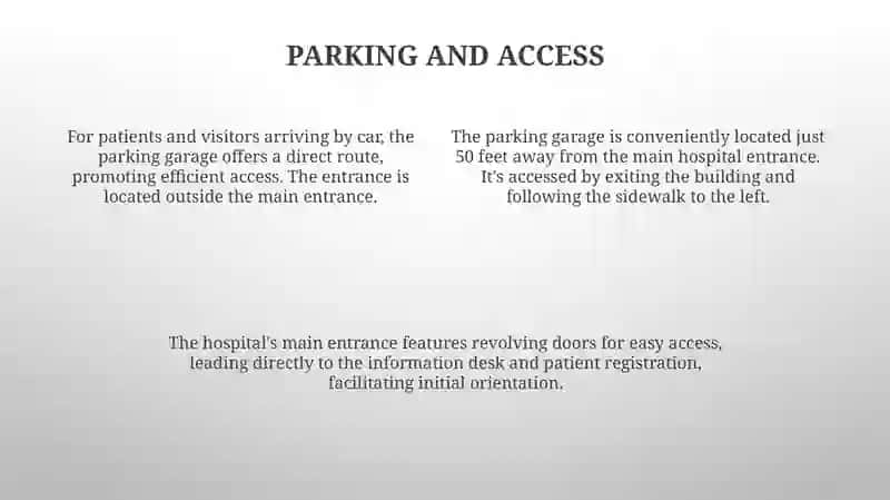 Hospital Map with English Directions 4