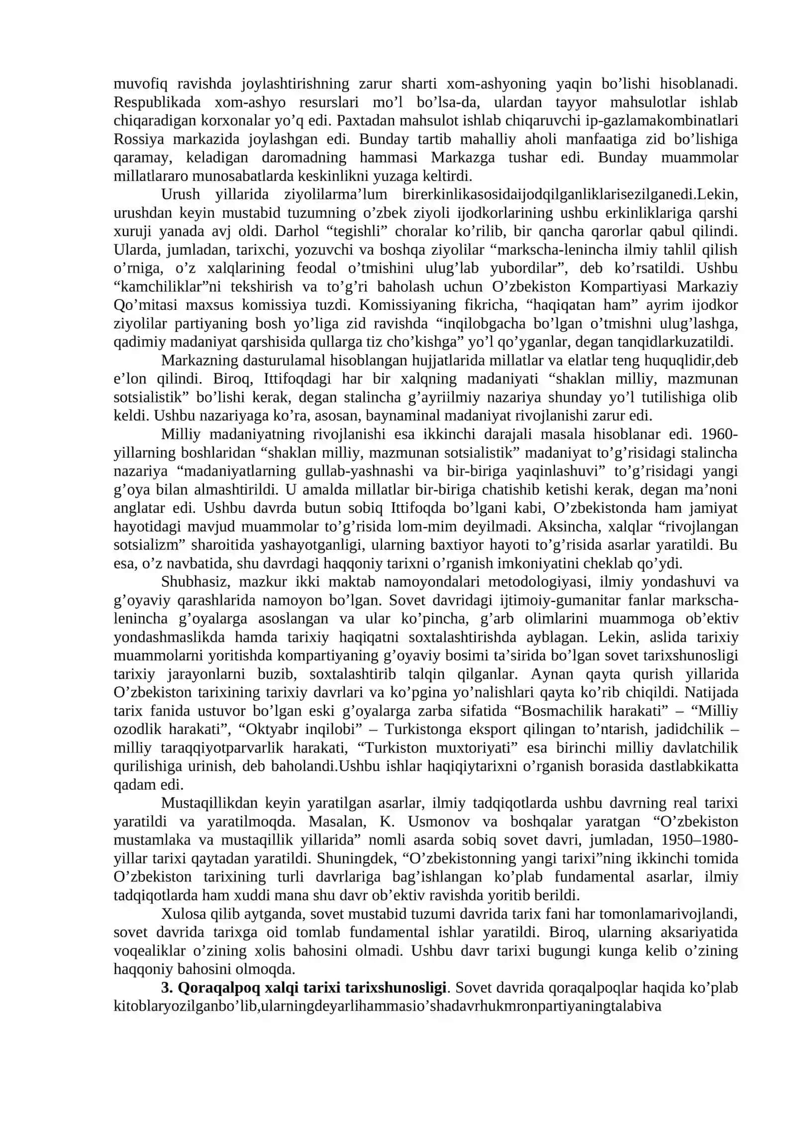 SOVET DAVRIDA O’ZBEKISTONDA TARIX FANI 4