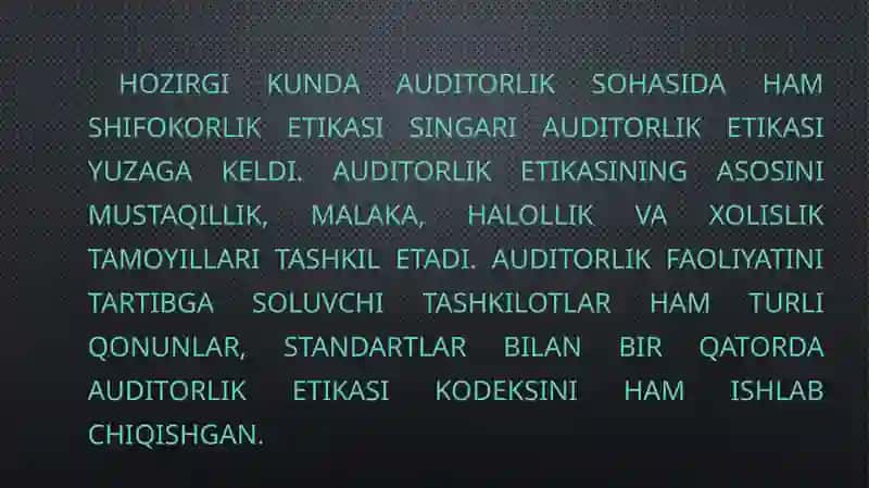 Auditorning kasbetikasi 4