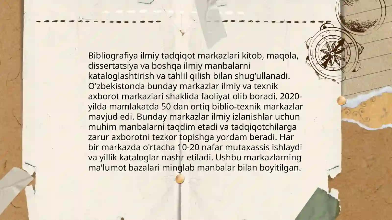 O'zbekistonda bibliografiyaning hozirgi ahvoli 4