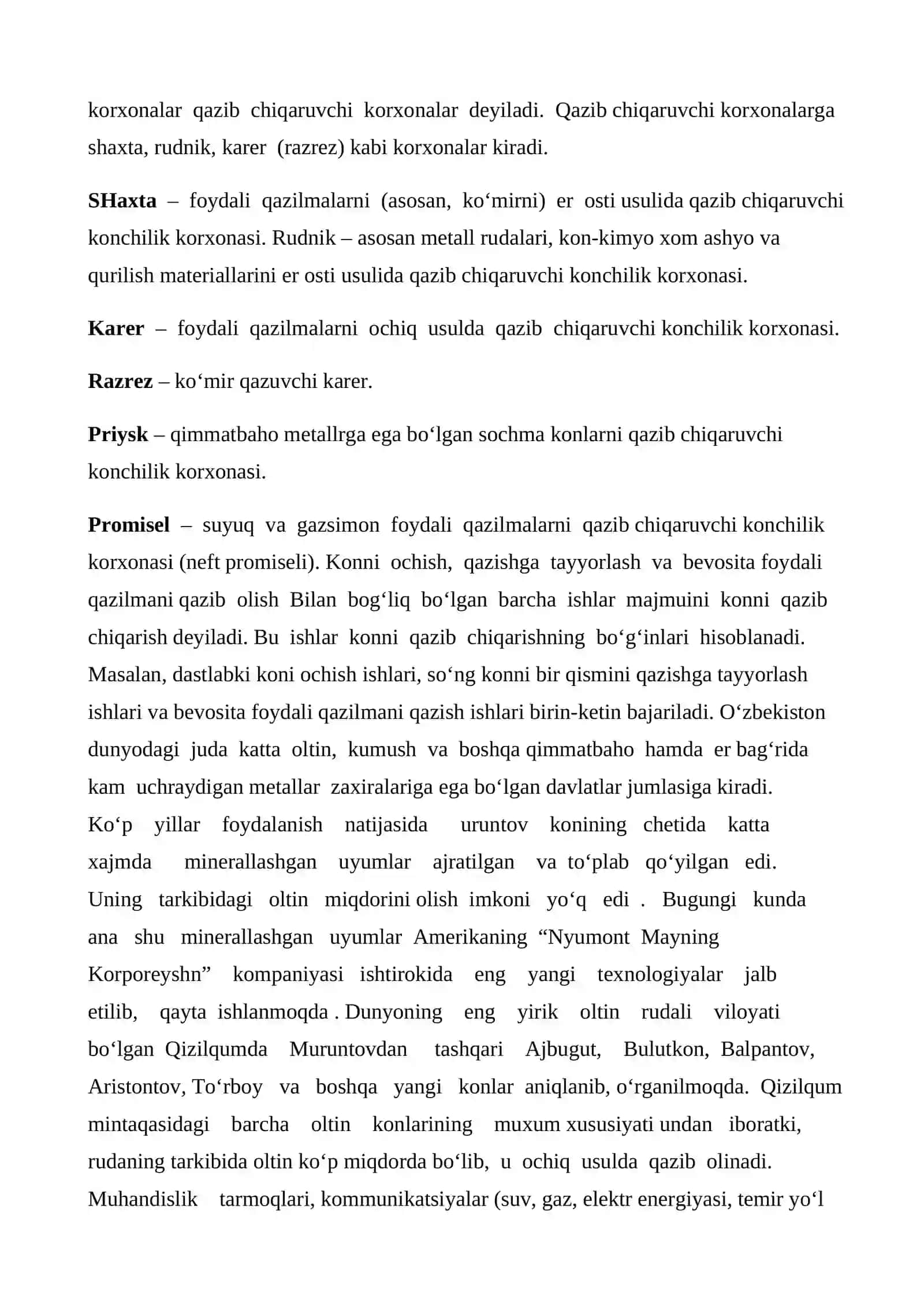 QOLMAQIR KONI HAQIDA UMMUMIY MA’LUMOT 4