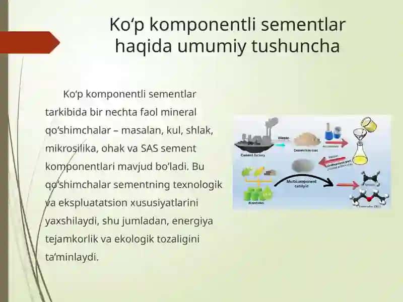 SAS sementlar asosida ko‘p komponentli sement ishlab chiqarish 4