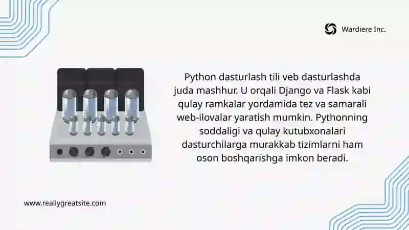 Pythonning qo’llanilish sohalari 4