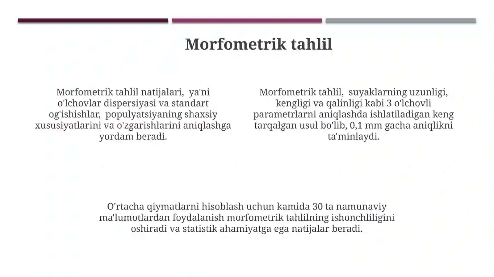 Anatomiya bo'yicha morfologik organish 4