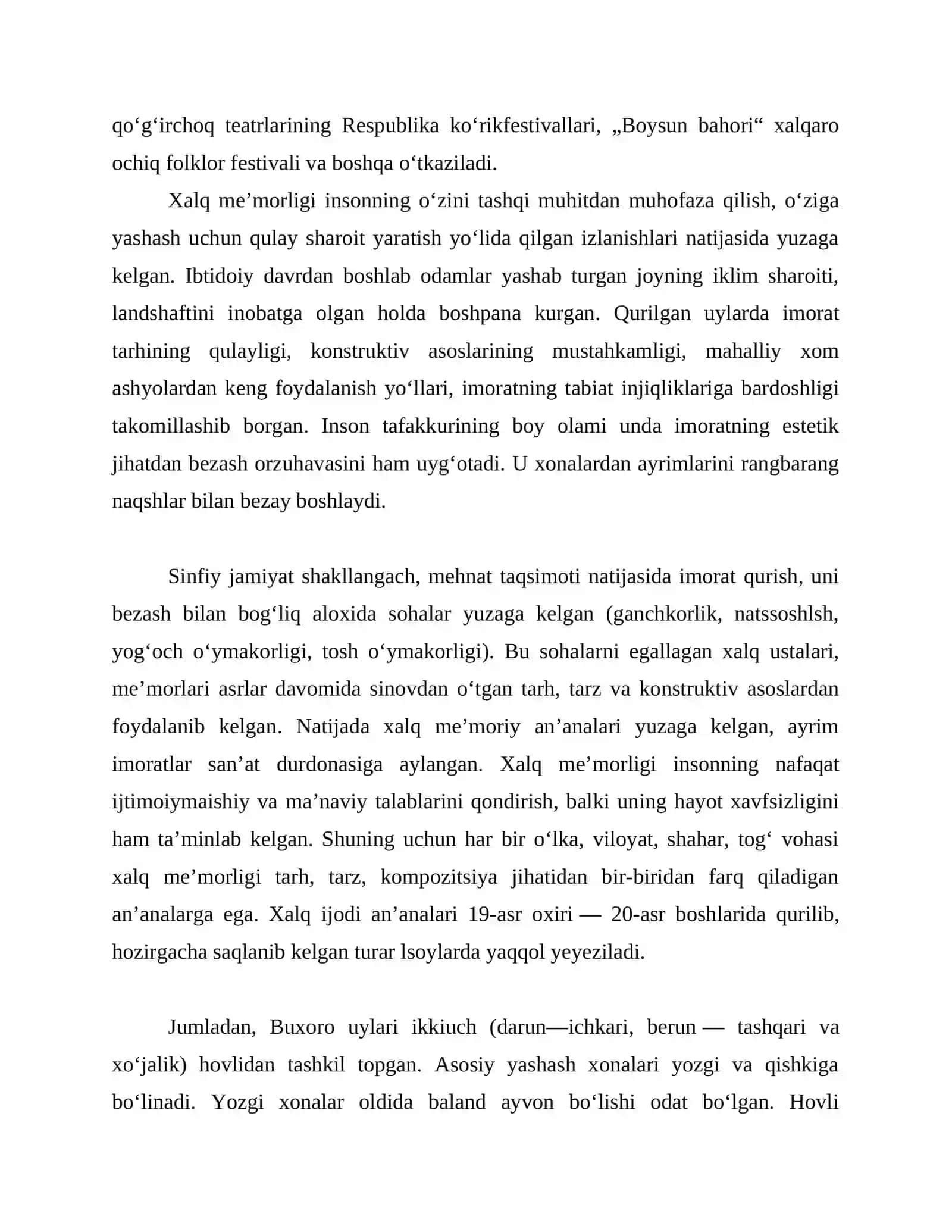 XALQ OGʻZAKI IJODI. FALKYORLIK 4
