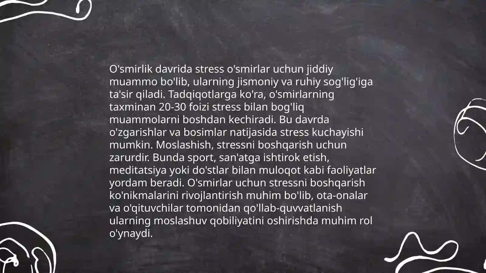 O'smirlar pisihologiyasi 4