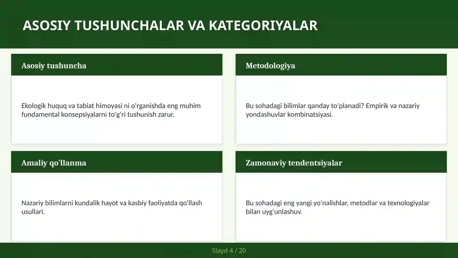 Ekologik Huquq va Tabiat Himoyasi 4