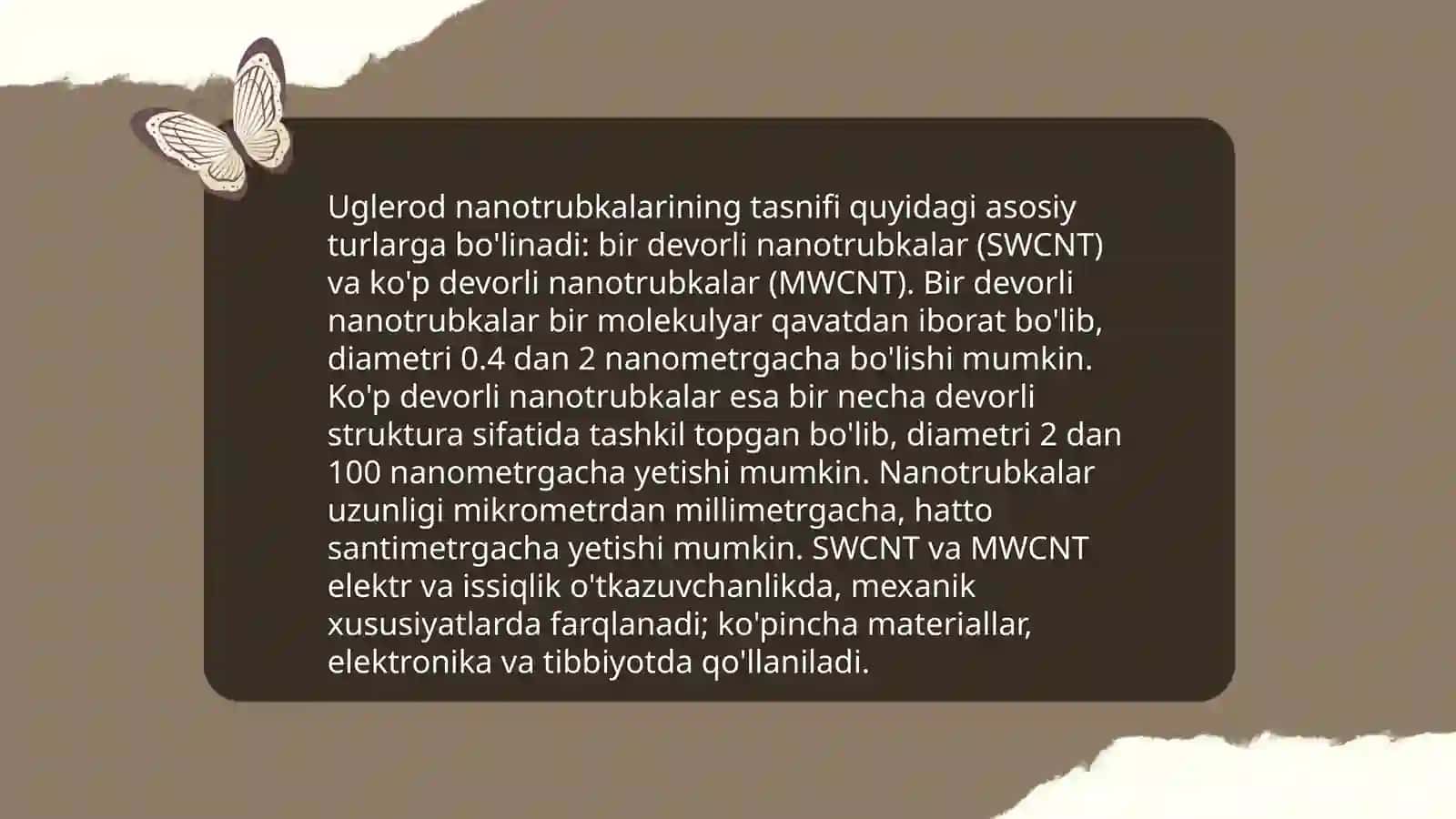 Uglerod nanotrubkalari va boshqalar 4