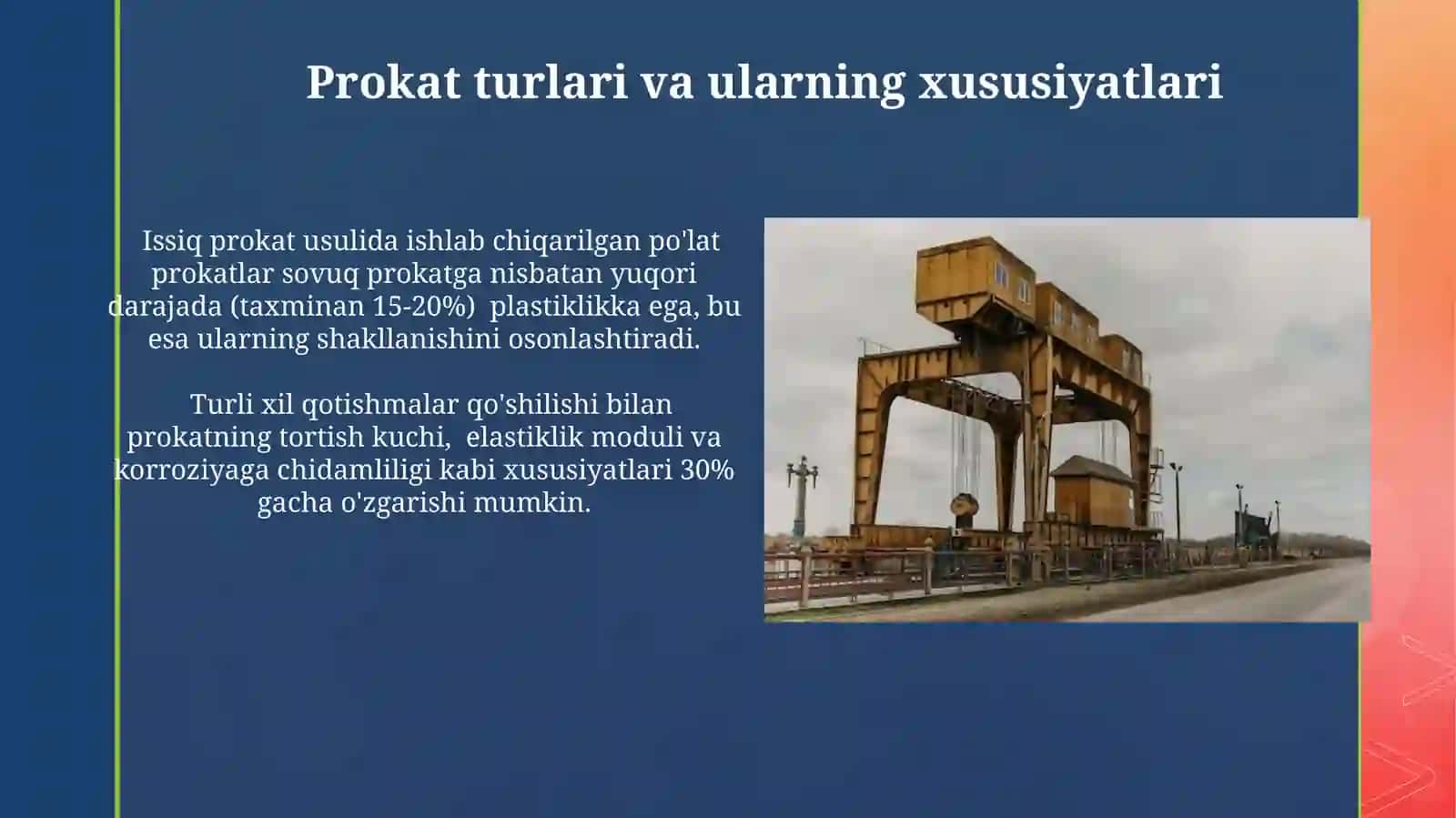 Qurilishda prokat stanlari tuzilishi va ishlatilishi 4