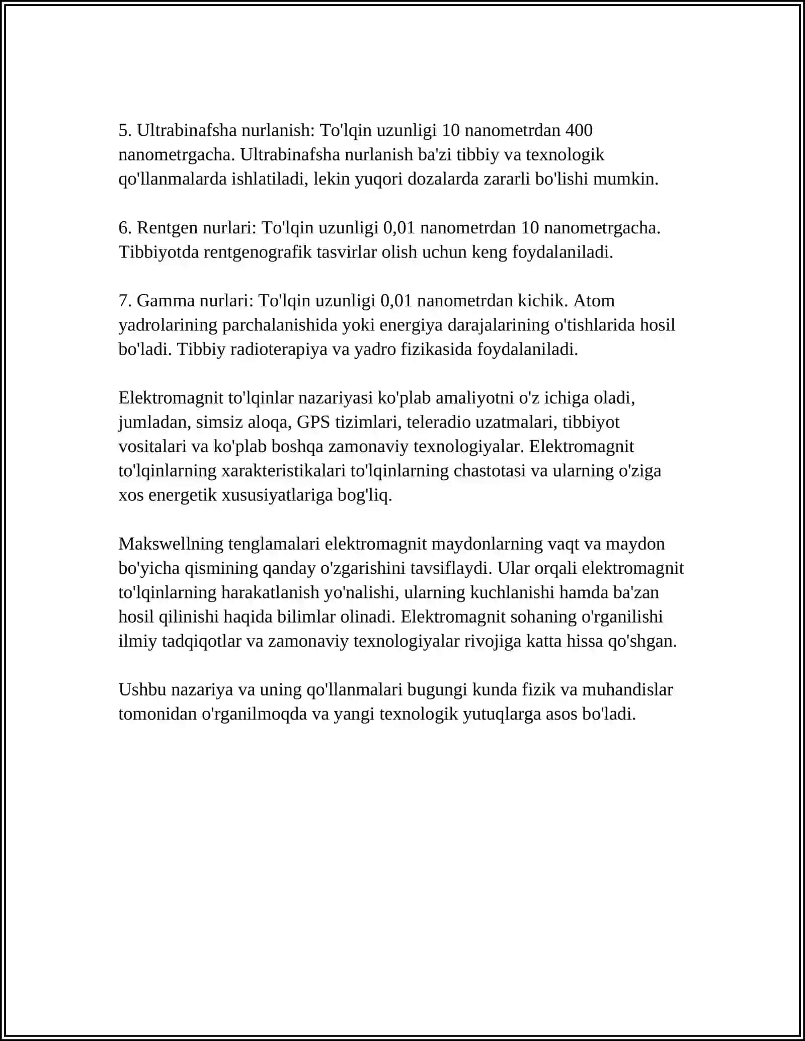 Elektromagnit To'lqinlar Nazariyasi 4