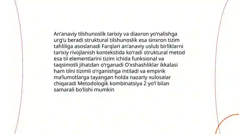 Anʼanaviy va struktur tilshunoslik munosabatlari masalasi 4