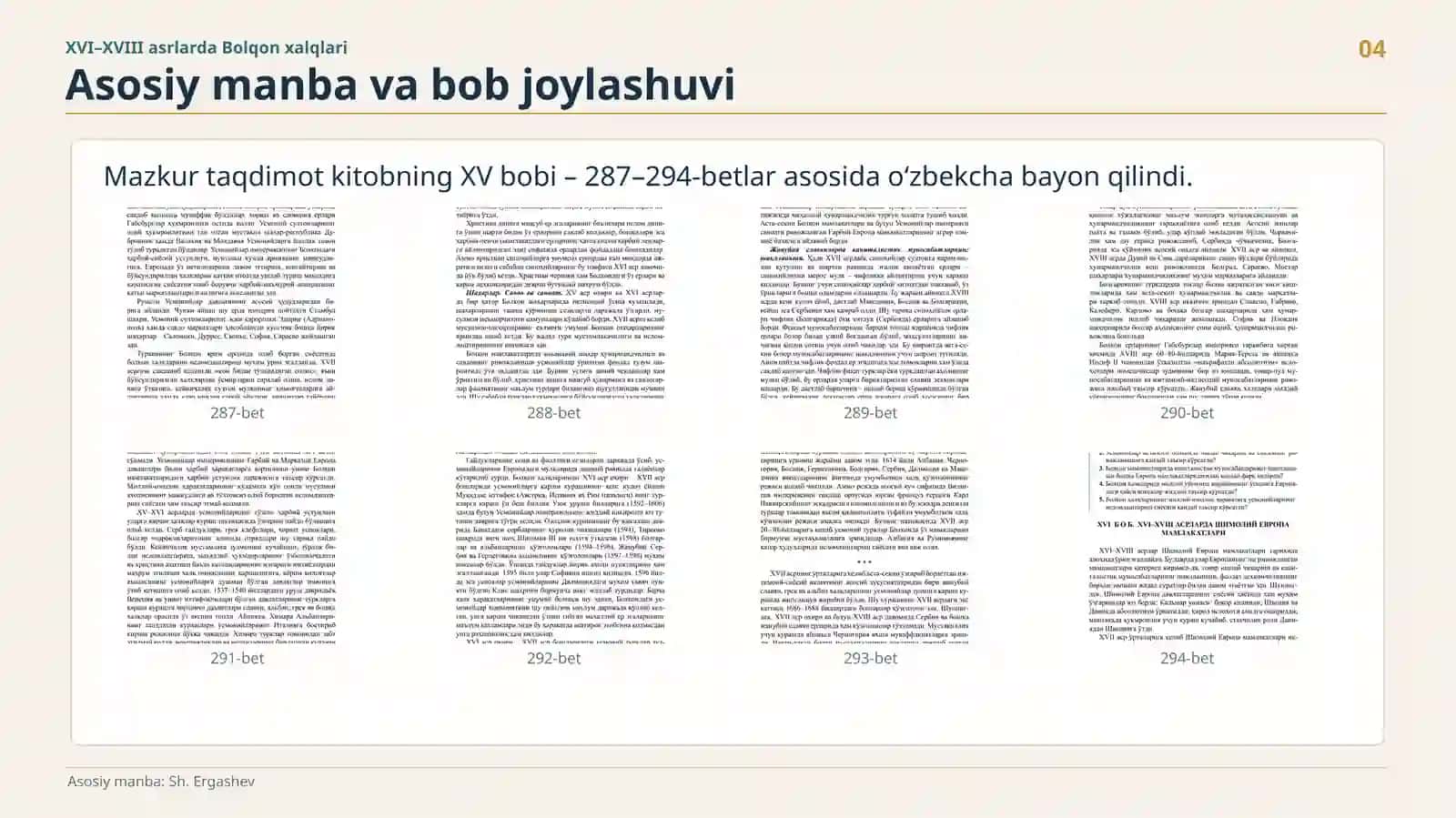 XVI–XVIII asrlarda Bolqon xalqlari 4