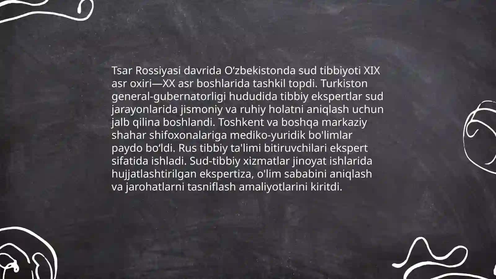 Oʻzbekistonda sud tibbiyotining tarixi 4