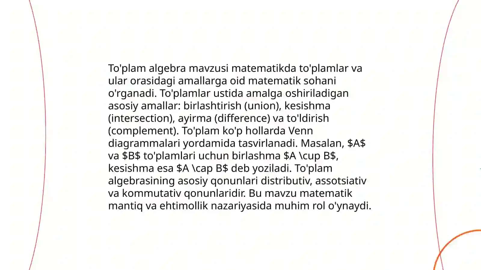 To'plamlar nazariyasi 4