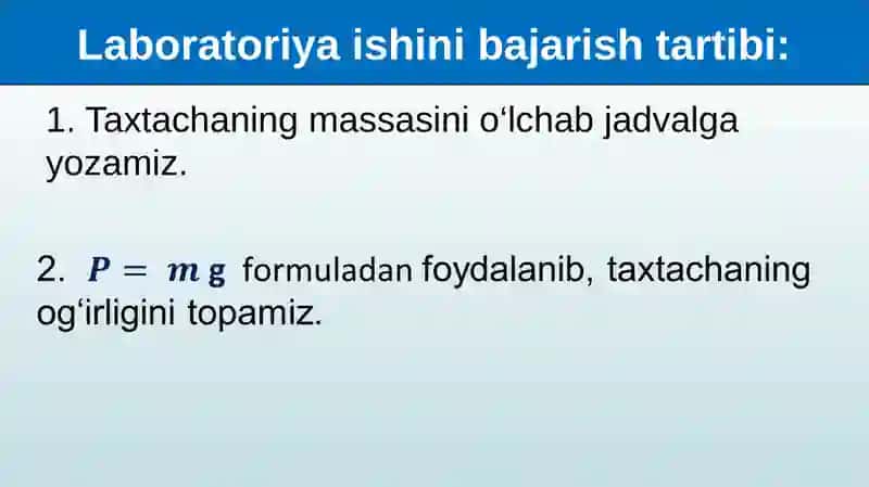 SIRPANISH ISHQALANISH KOEFFITSIYENTINI ANIQLASH 4