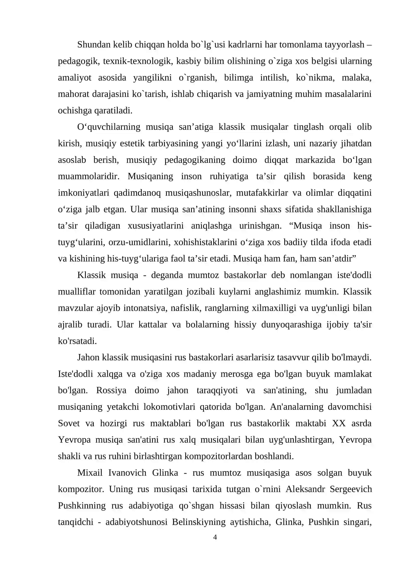 Musiqa nazariyasi va metodikasi 4