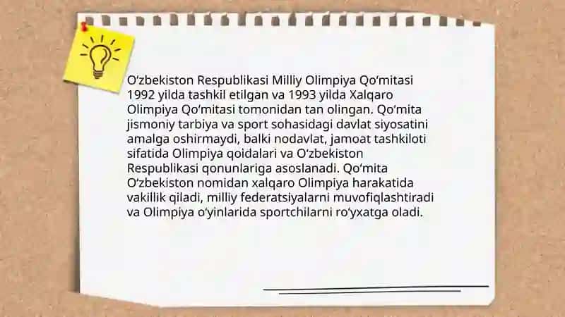 Oʻzbekiston Respublikasi Milliy Olimpiya Qoʻmitasi 4