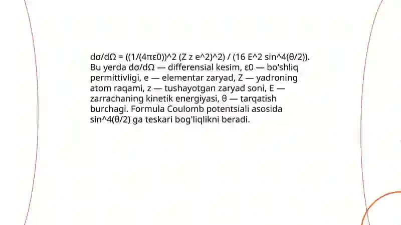 Rezerford formulasi 4