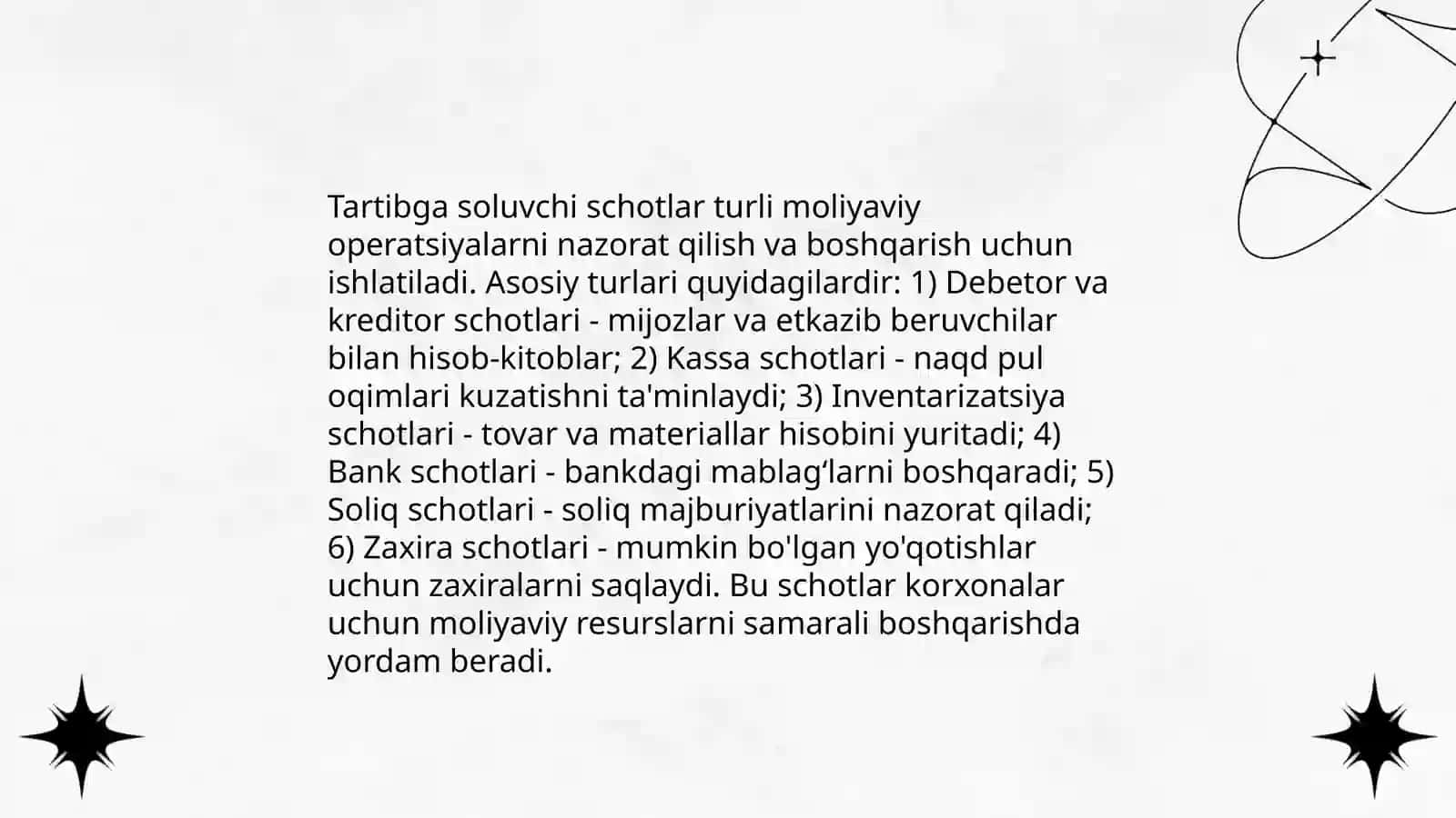 Tartibga soluvchi schotlar 4