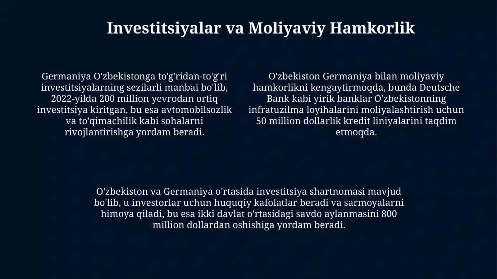 O'zbekiston va Germaniyaning iqtisodiyoti 4