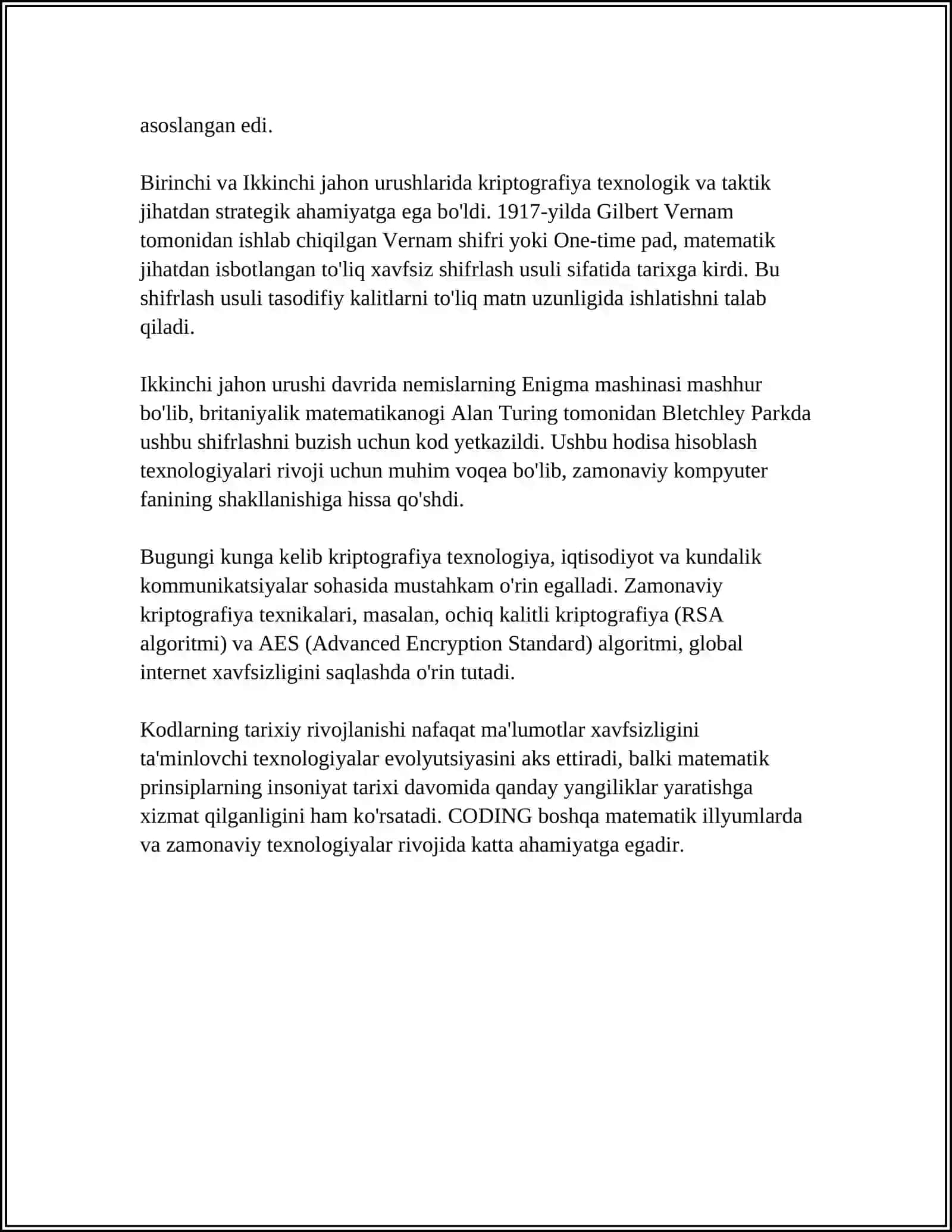 KODLAR HAQIDA 4