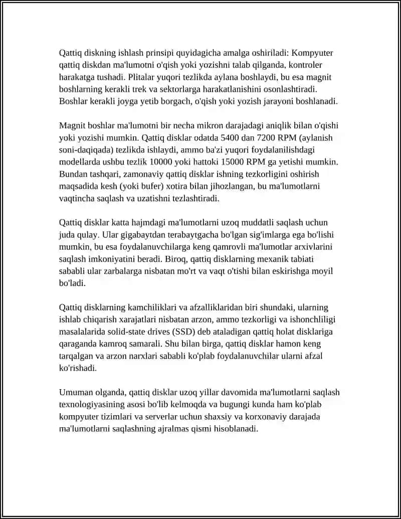 QATTIQ DISKLAR HAQIDA MAʼLUMOT 4