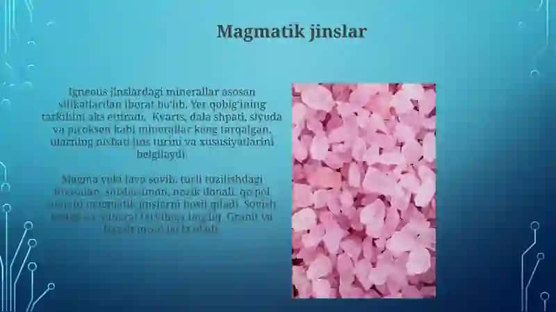 Minerallar va toģ jinslari 4