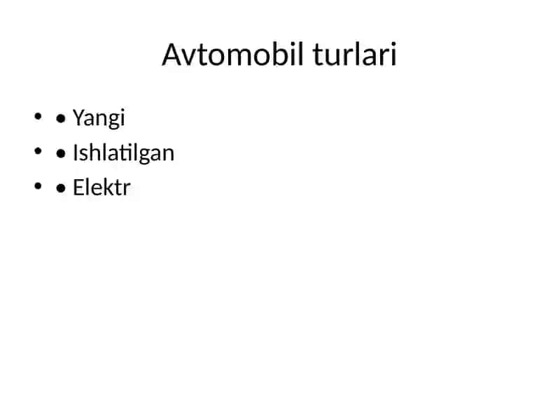 Avtomobil sotish biznesi 4