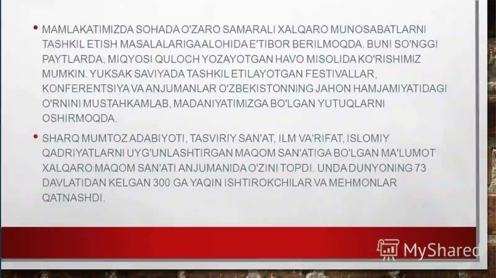 Xalqaro turizmda madaniy xilma-xillikning tarqalishi 4